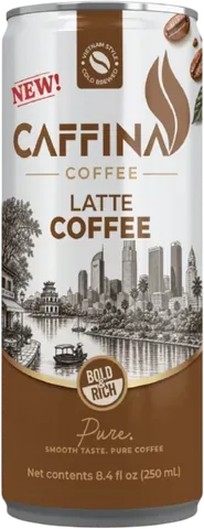 Caffina Latte Coffee can