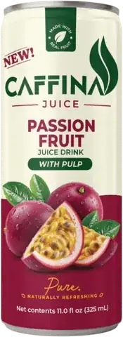 Caffina Passion Fruit Juice can